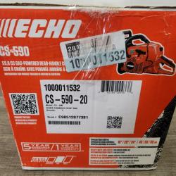 Phoenix NEW ECHO 20 in. 59.8 cc Gas 2-Stroke Rear Handle Timber Wolf Chainsaw