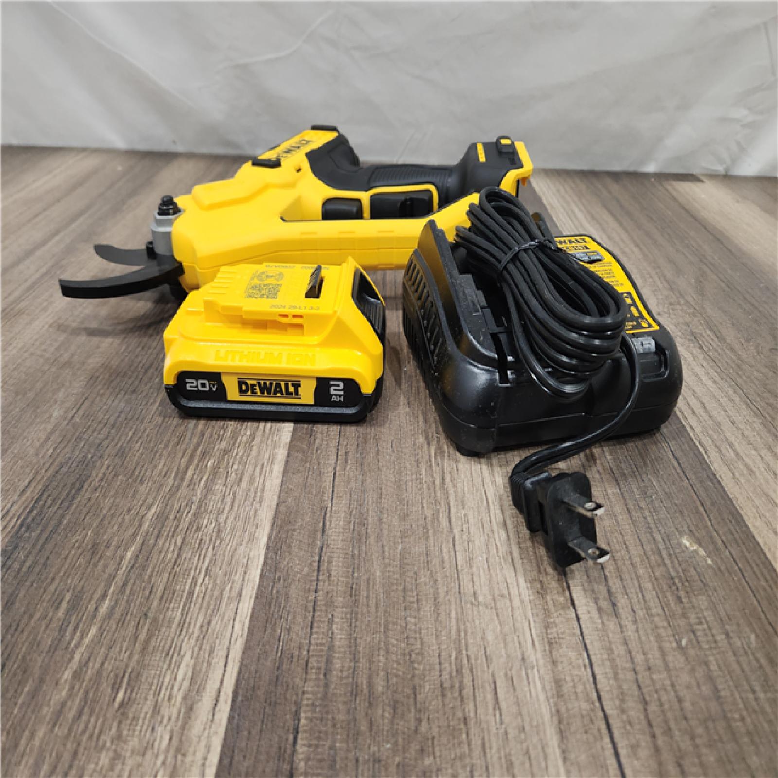 AS-IS DEWALT 20V MAX Cordless Battery Powered Pruner Kit with (1) 2 Ah Battery & Charger