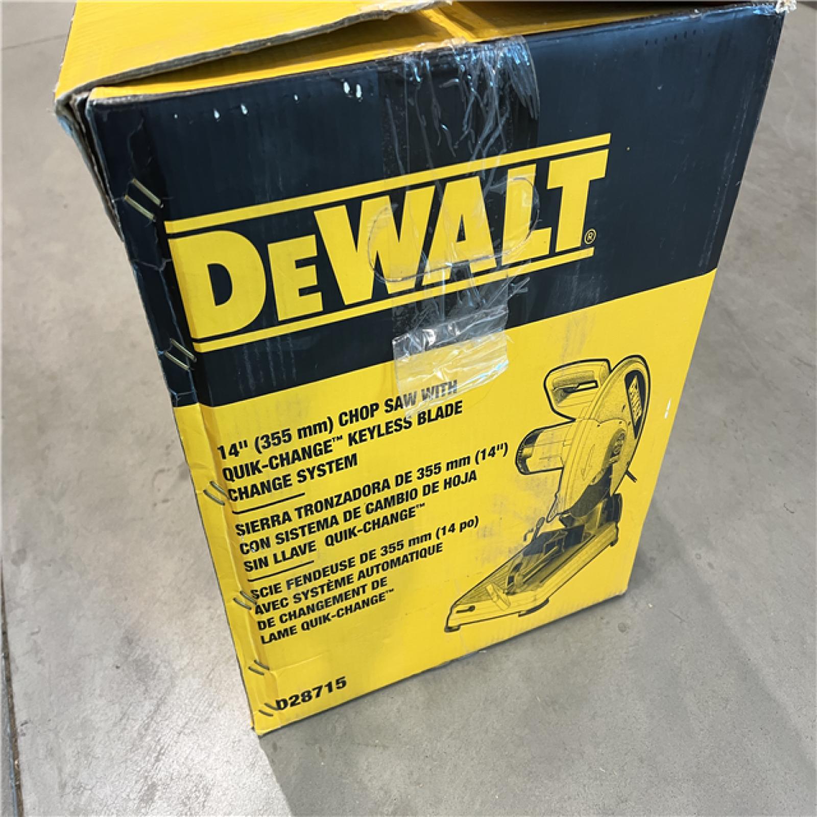 AS-IS DEWALT 15 Amp Corded 14 in. Cut-Off Chop Saw