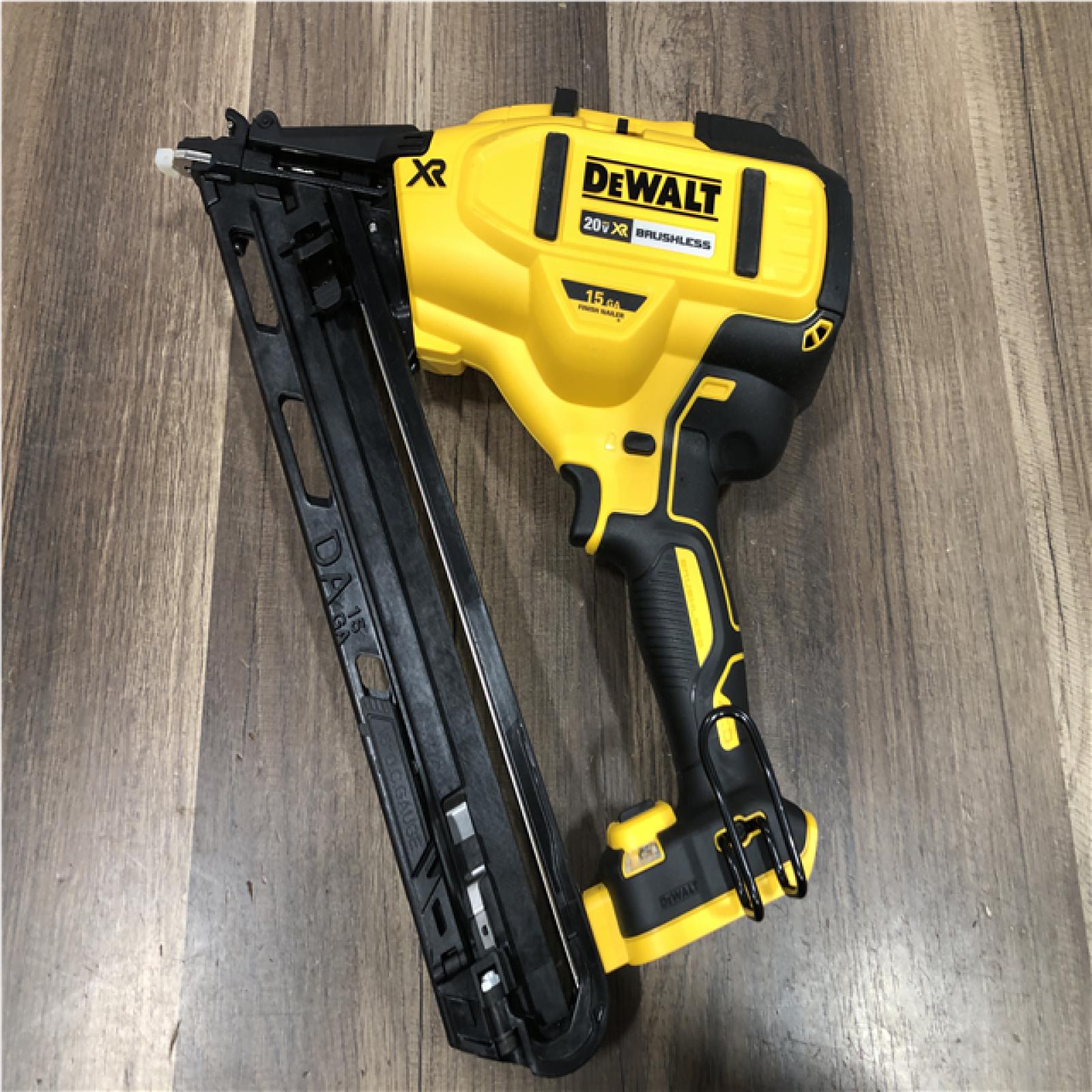 AS-IS DEWALT Cordless 20V MAX XR Angled Finish Nailer (Tool Only)