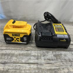 AS-IS DEWALT 20V MAX Lithium-Ion 5.0 Ah Battery and Charger