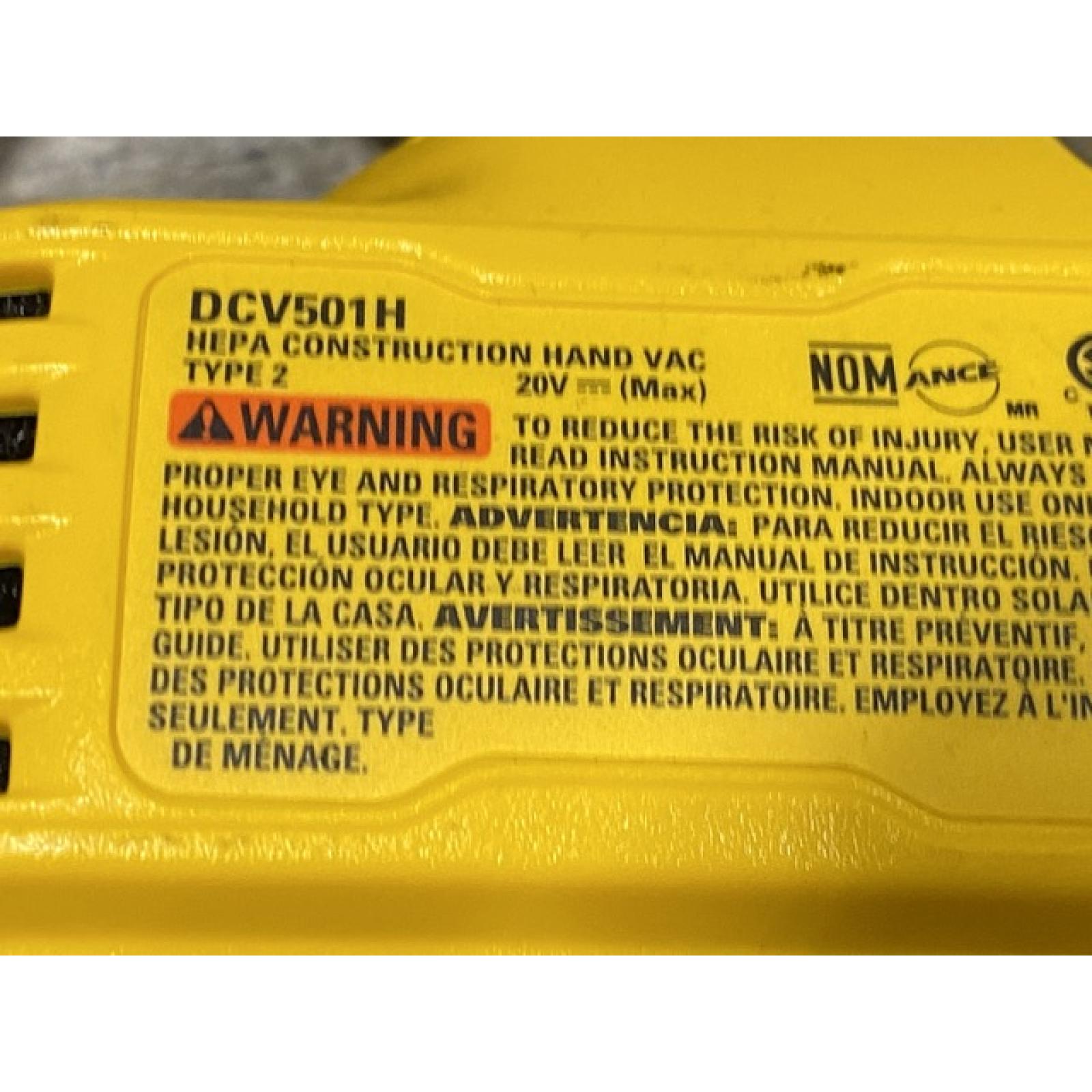 AS-IS DEWALT Bagless 20V MAX Stick Cordless General Dirt Filter Handheld Vacuum (Tool Only)