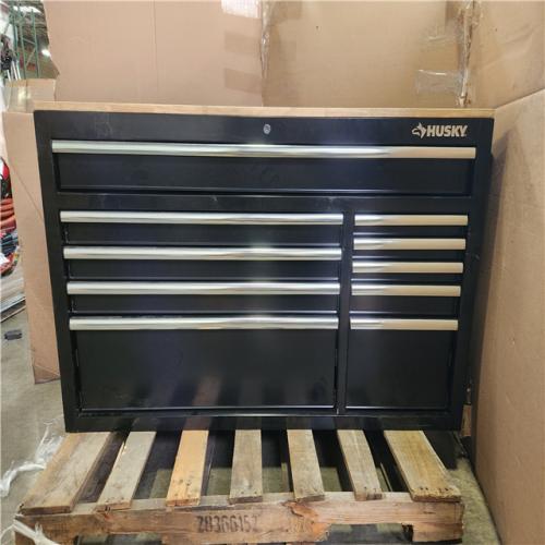 Phoenix Husky Modular Tool Storage 52 in. W x 20 in. D Standard Duty Black Mobile Workbench Cabinet
