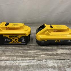 AS-IS DEWALT 20V MAX Lithium-Ion Starter Kit with 4.0 Ah and 5.0 Ah Batteries and Charger