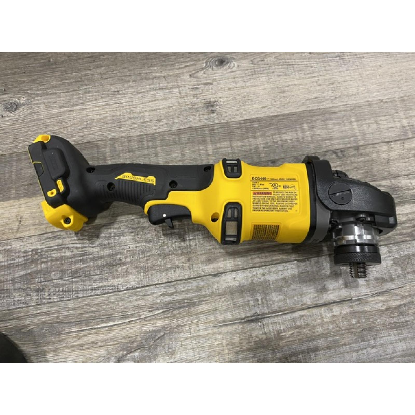 AS-IS DEWALT FLEXVOLT 60V Cordless 7 in. Angle Grinder (Tool-Only)