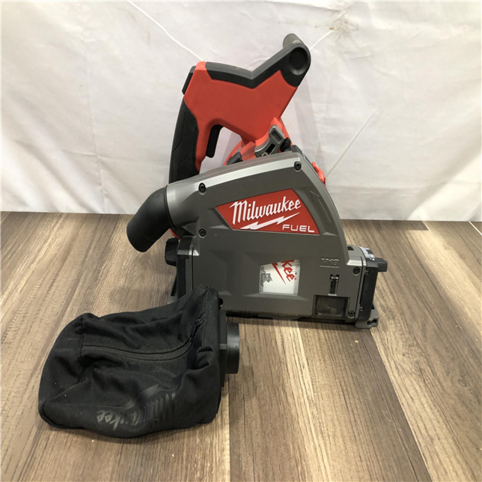 AS-IS Milwaukee FUEL 18V Lithium-Ion Cordless Brushless 6-1/2 in. Plunge Cut Track Saw (Tool-Only)