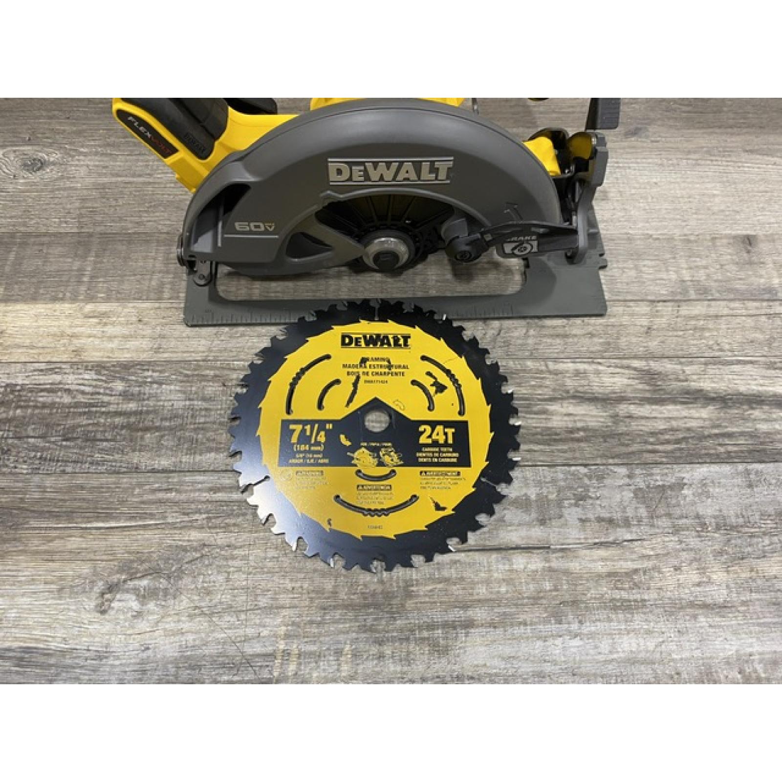 AS-IS DEWALT FLEXVOLT 60V MAX Cordless Brushless 7-1/4 in. Circular Saw with Brake (Tool Only)