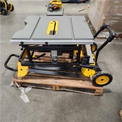 As-Is DEWALT 15 Amp Corded 10 in. Job Site Table Saw with Rolling Stand