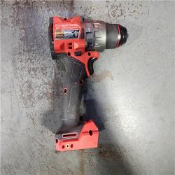 HOUSTON LOCATION - AS-IS Milwaukee 2904-22 Hammer Drill Driver Kit with Batteries  Charger & Tool Case  Red