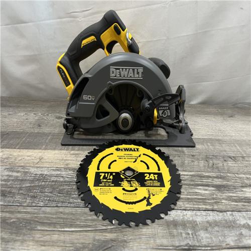 AS-IS DEWALT FLEXVOLT 60V MAX Cordless Brushless 7-1/4 in. Circular Saw with Brake (Tool Only)