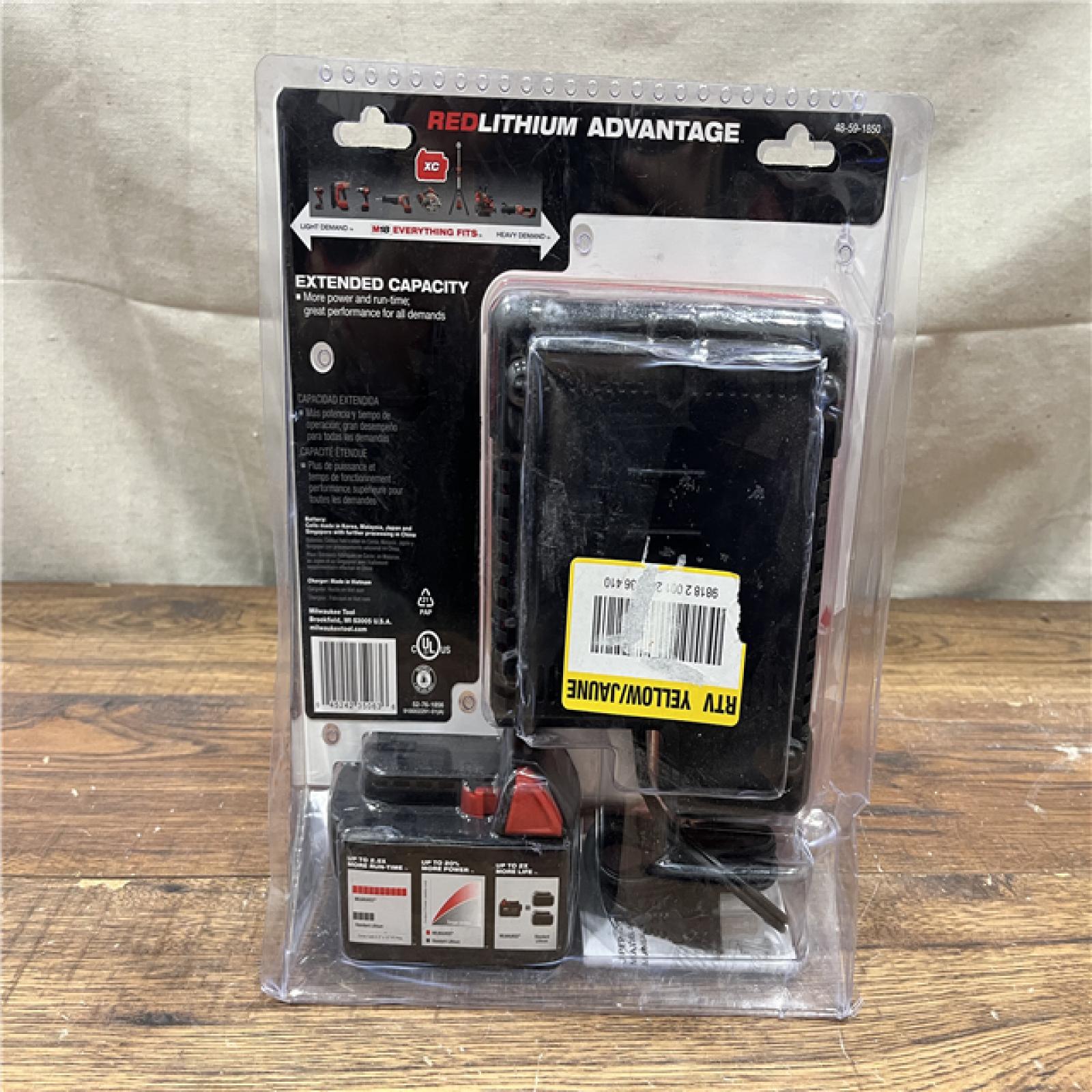 NEW Milwaukee M18 18-Volt Lithium-Ion XC Battery Starter Kit