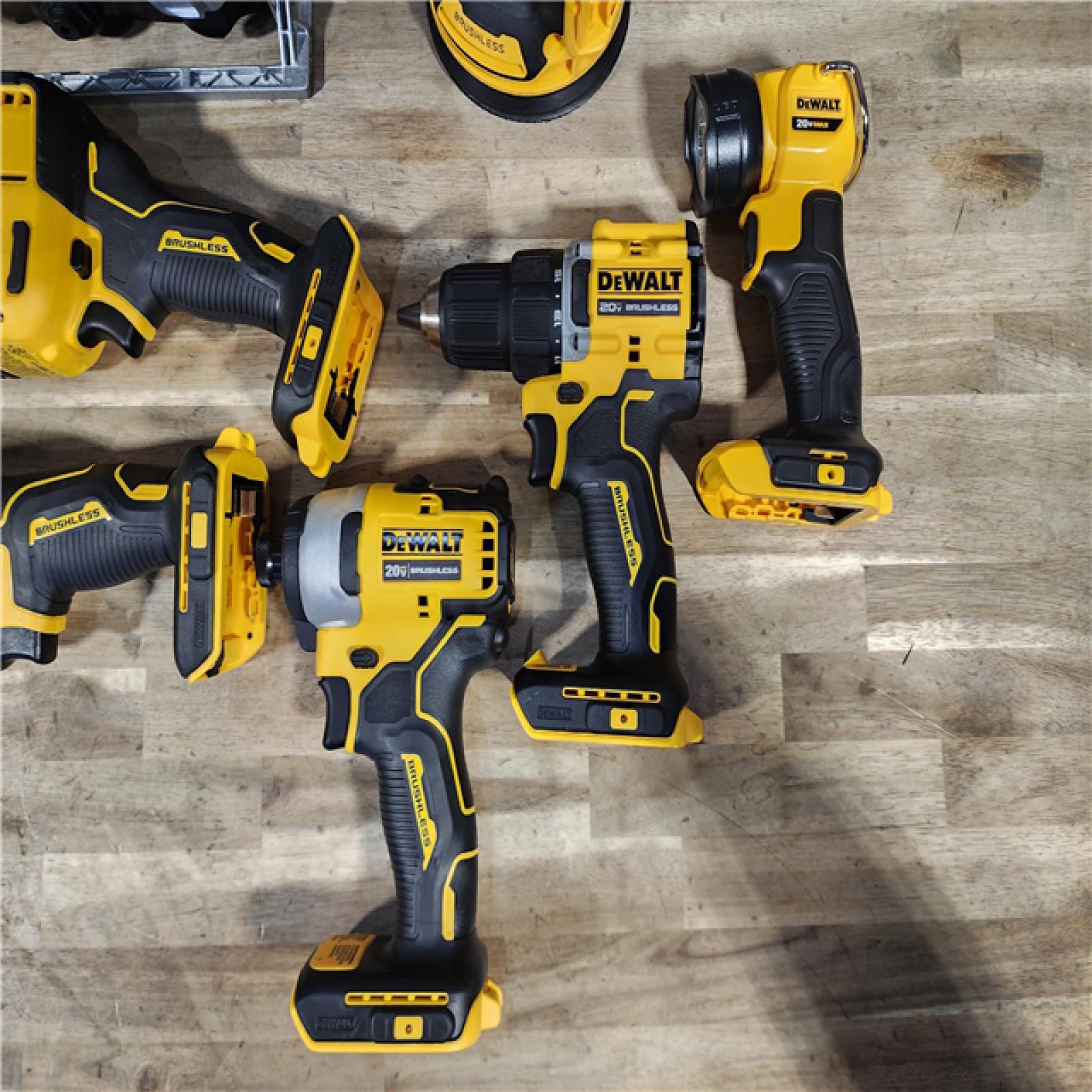 HOUSTON LOCATION - AS-IS (APPEARS LIKE NEW) DEWALT 20-Volt MAX Lithium-Ion Cordless 7-Tool Combo Kit with 2.0 Ah Battery, 5.0 Ah Battery and Charger