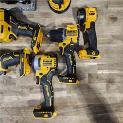 HOUSTON LOCATION - AS-IS (APPEARS LIKE NEW) DEWALT 20-Volt MAX Lithium-Ion Cordless 7-Tool Combo Kit with 2.0 Ah Battery, 5.0 Ah Battery and Charger