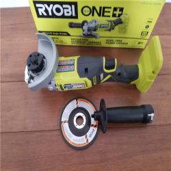 CALIFORNIA AS-IS RYOBI ONE+18V 4-1/2ANGLE GRINDER(TOOL ONLY)
