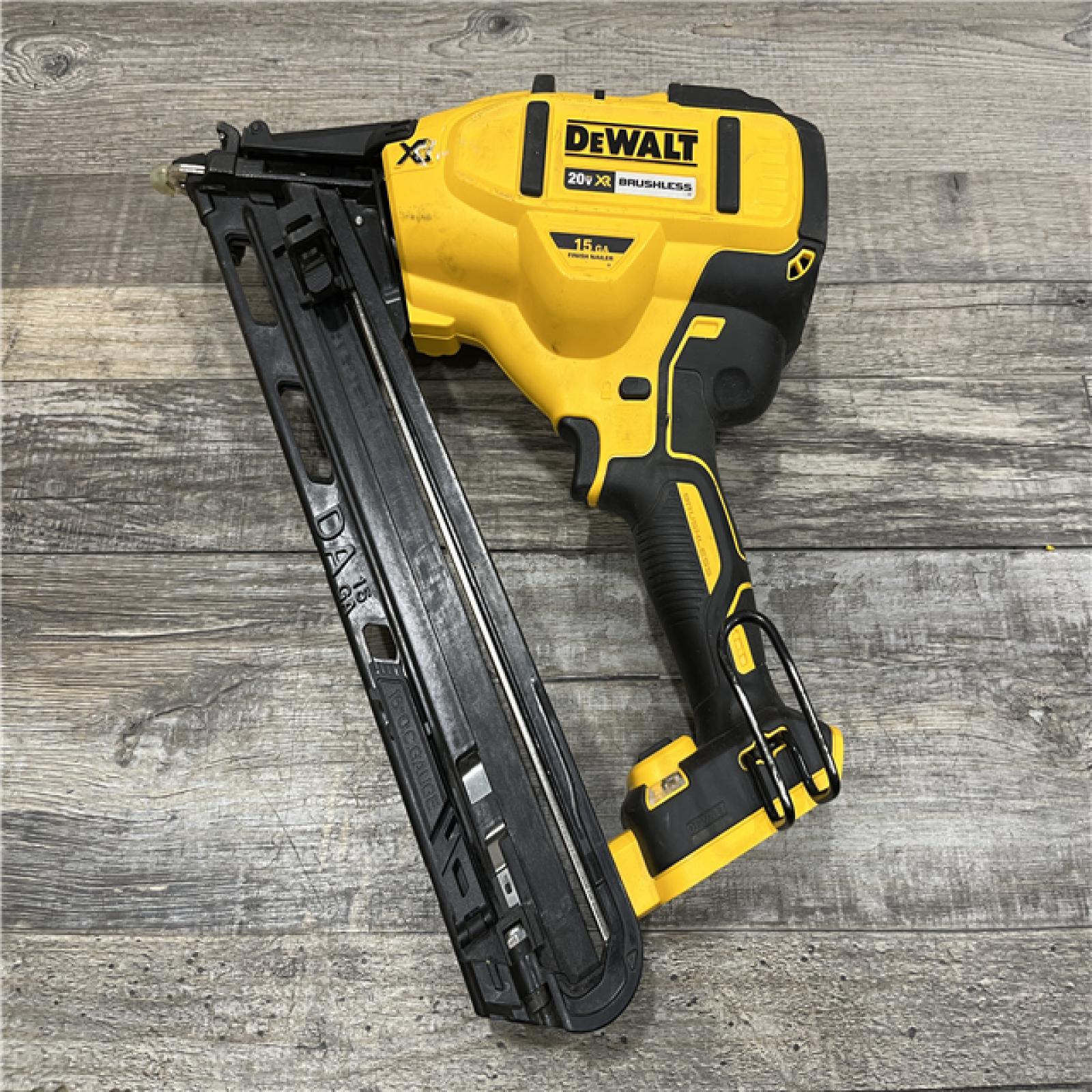 AS-IS DEWALT Cordless 20V MAX XR Angled Finish Nailer (Tool Only)