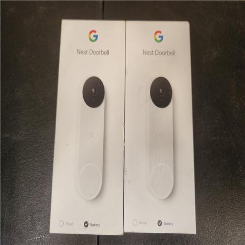 Phoenix AS-IS Google Nest Doorbell - Smart Wi-Fi Video Doorbell Camera - (2-Pack)