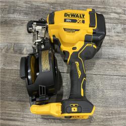 AS-IS DEWALT 20V MAX Lithium-Ion 15-Degree Electric Cordless Roofing Nailer Kit