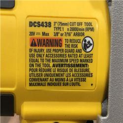 AS-IS DEWALT 20V XR Cordless 3 in. Cut-Off Tool (Tool Only)