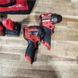 HOUSTON LOCATION - AS - IS Milwaukee 2 Tool Combo Kit W/ (2) Battery & Charger
