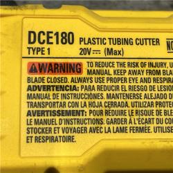 AS-IS DEWALT 20V MAX Cordless Plastic Tubing Cutter (Tool Only)
