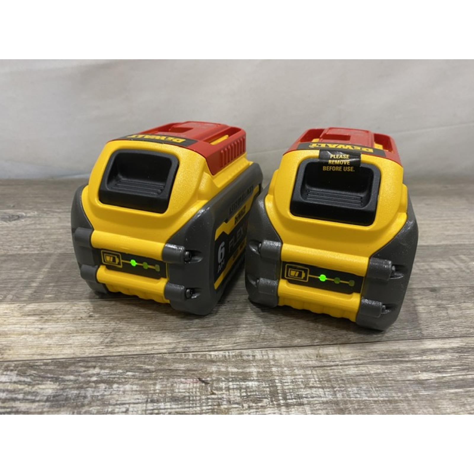 AS-IS DEWALT FLEXVOLT 20V/60V MAX Lithium-Ion 6.0Ah Battery Pack (2 Pack)