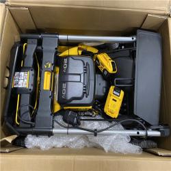 As-Is- DEWALT-2x20V MAX 21 in. Cordless Battery Powered Push Lawn Mower Kit with (2) 10 Ah Batteries and Chargers