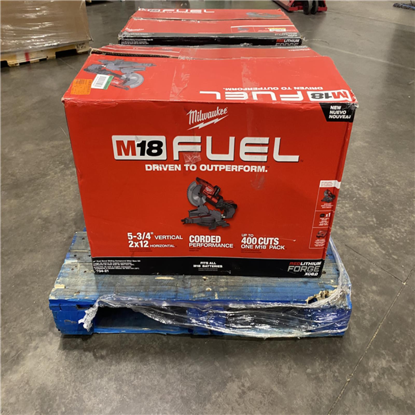 Dallas Location - As-Is M18 FUEL™ 10” Dual Bevel Sliding Compound Miter Saw Kit(Lot Of 2)