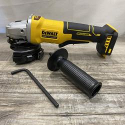 AS-IS DEWALT 20V MAX Cordless Brushless 4-1/2 in. Angle Grinder with Paddle Switch (Tool Only)