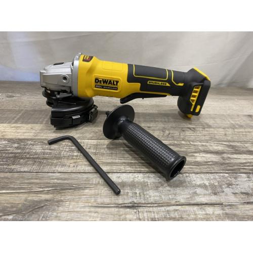 AS-IS DEWALT 20V MAX Cordless Brushless 4-1/2 in. Angle Grinder with Paddle Switch (Tool Only)