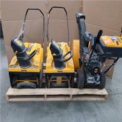 CALIFORNIA AS-IS DEWALT AND CUB CADET SNOW BLOWER