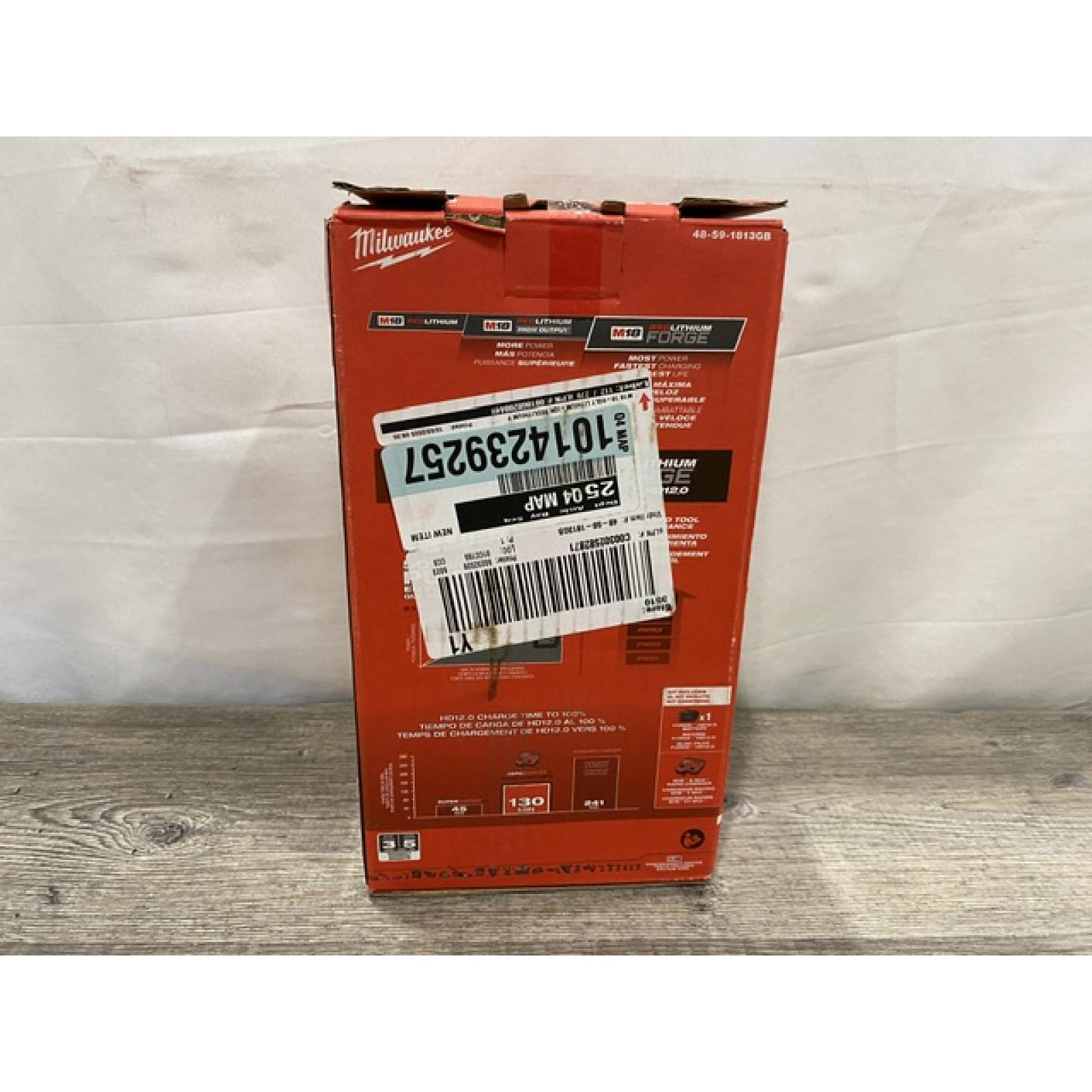 NEW - Milwaukee 18-Volt Lithium-Ion REDLITHIUM FORGE Starter Kit with 12. 0Ah Battery and Charger