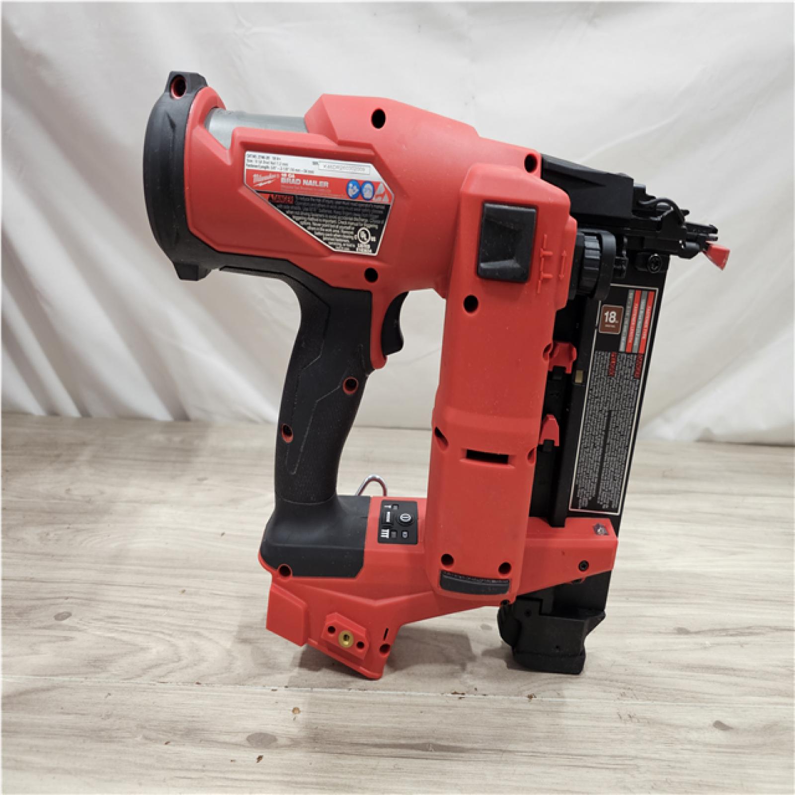 AS-IS Milwaukee FUEL 18-Volt Lithium-Ion Brushless Cordless Gen II 18-Gauge Brad Nailer (Tool-Only)