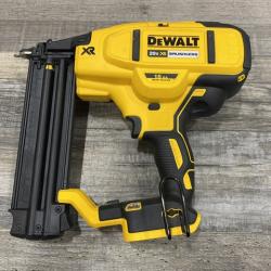 AS-IS DEWALT 20V MAX XR Lithium-Ion Electric Cordless 18-Gauge Brad Nailer (Tool Only)