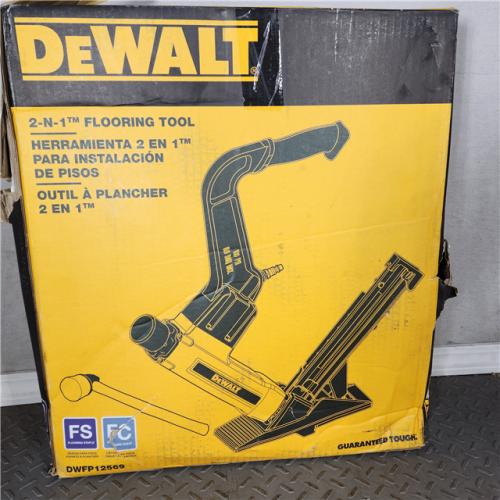 Houston location- AS-IS- DEWALT DWFP12569 2-in-1 Flooring Tool
