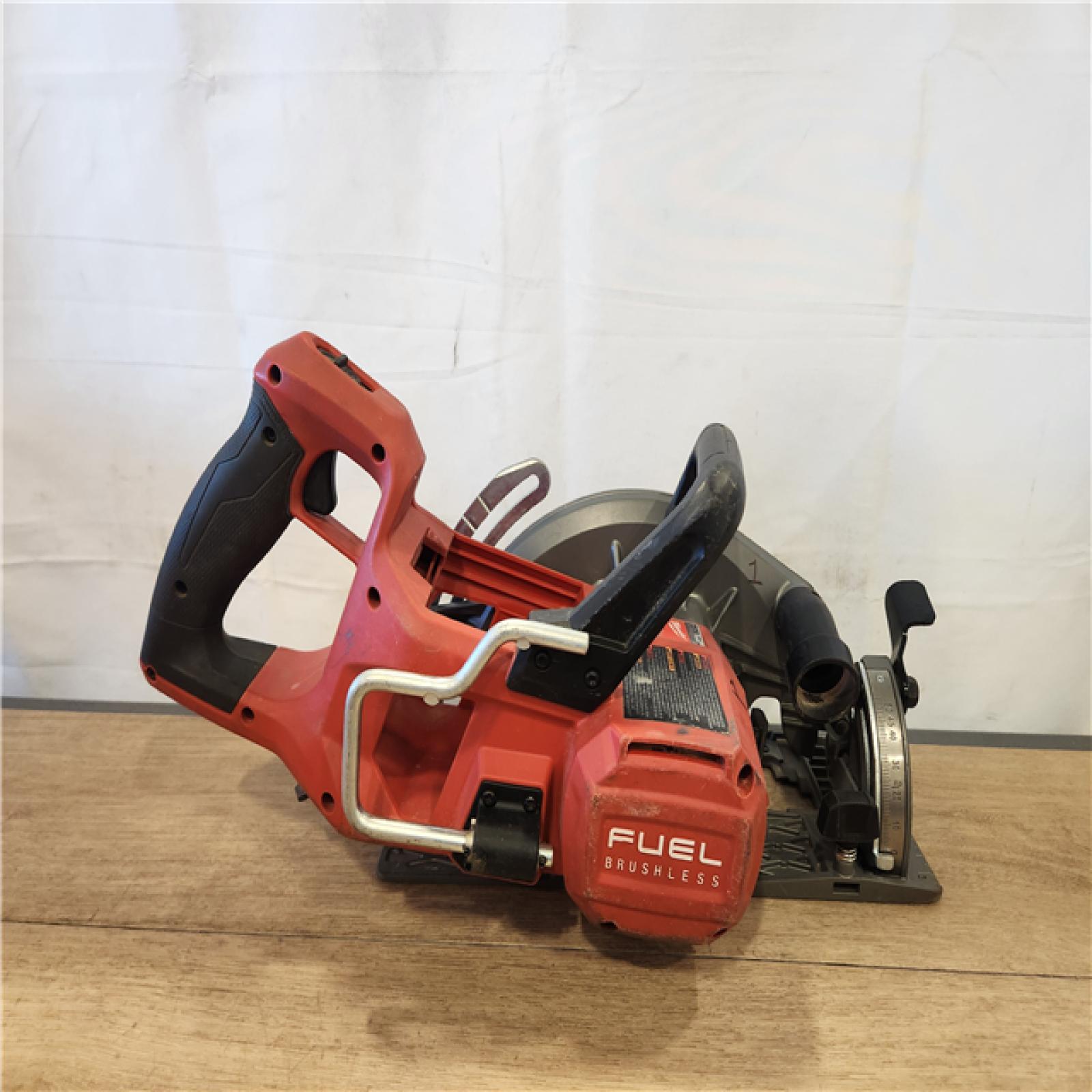 AS-IS- Milwaukee  FUEL 18V Lithium-Ion Cordless 7-1/4 in. Rear Handle Circular Saw (Tool-Only)