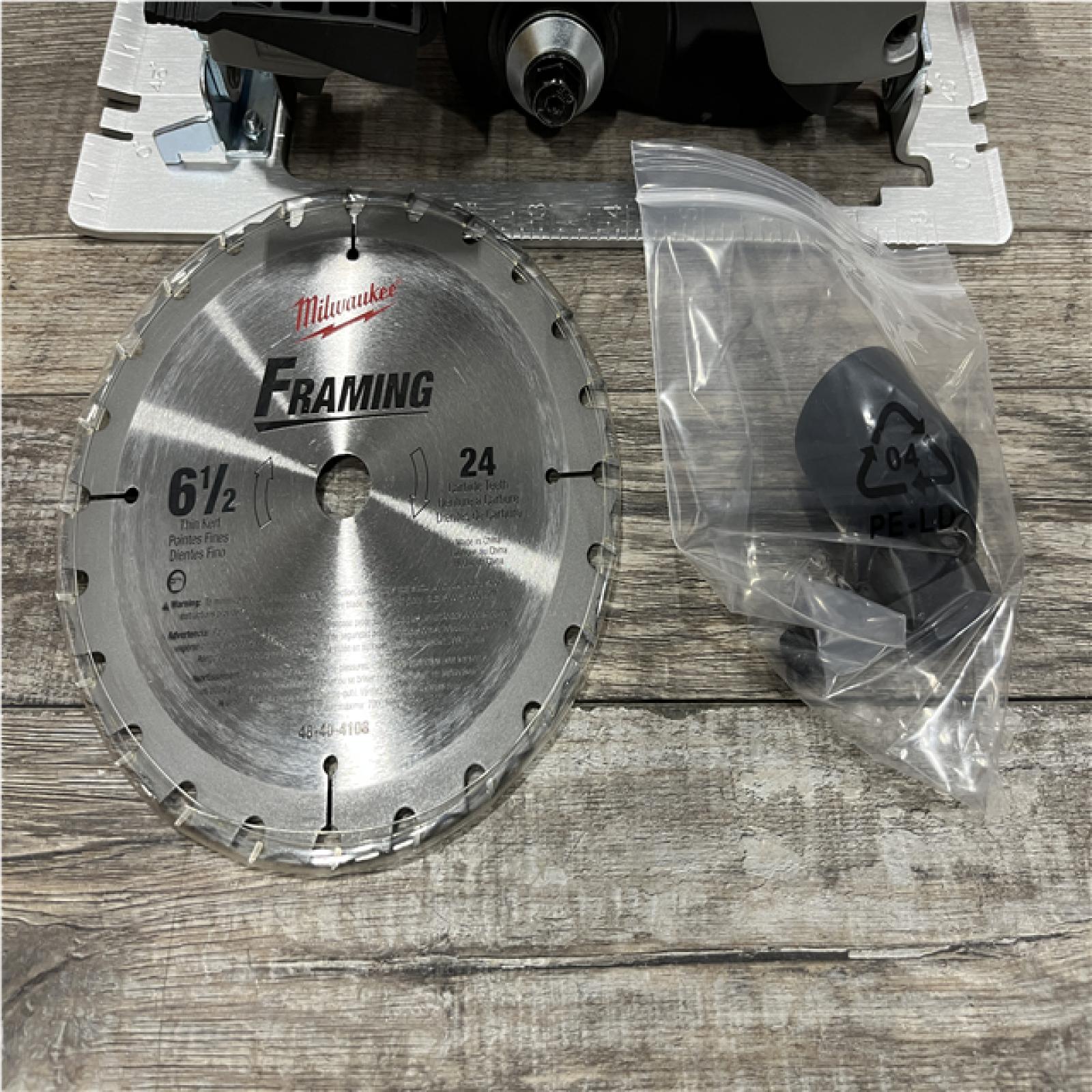 AS-IS Milwaukee 18V Lithium-Ion Cordless 6-1/2 in. Circular Saw (Tool-Only)