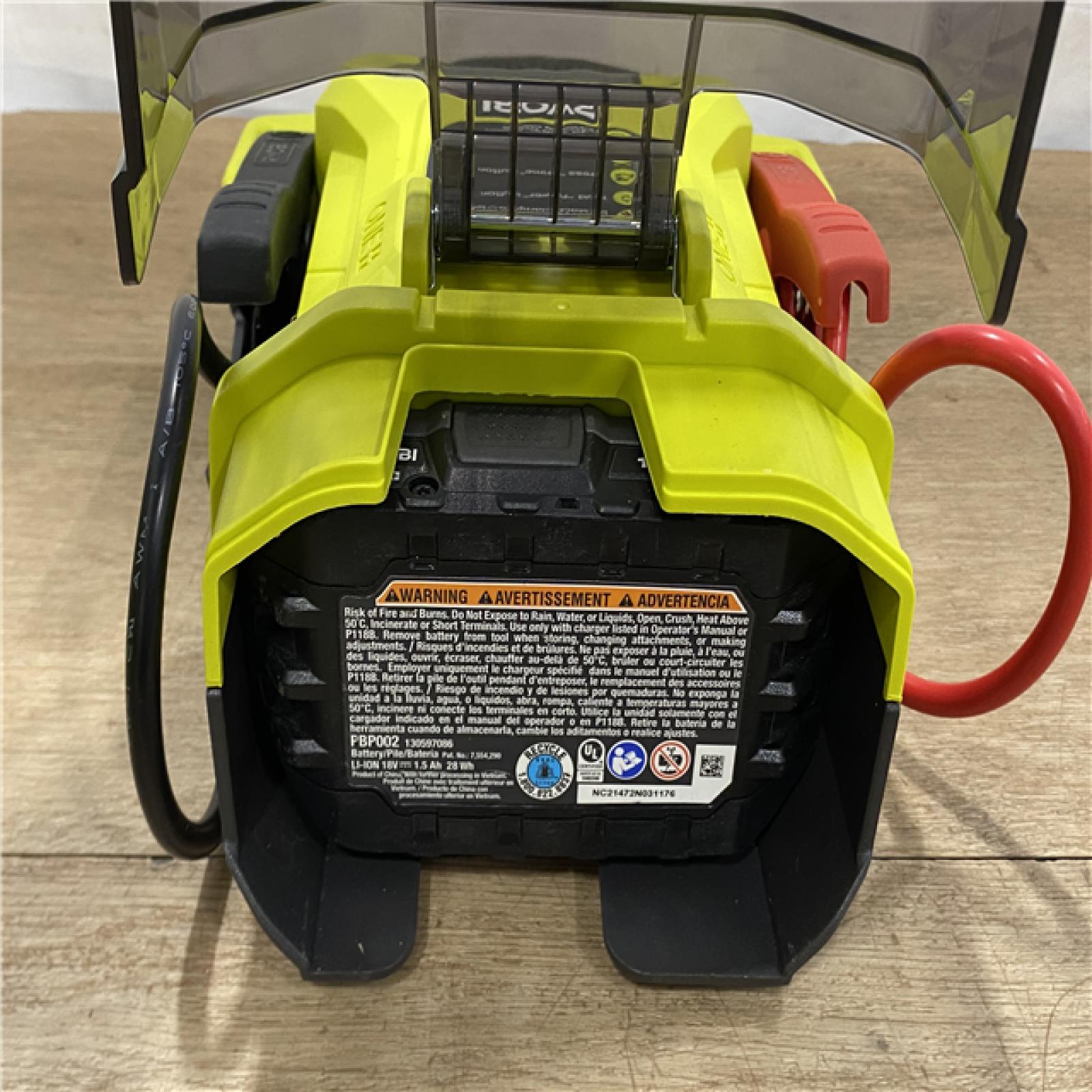 AS IS- RYOBI 18v One Jump Starter Kit