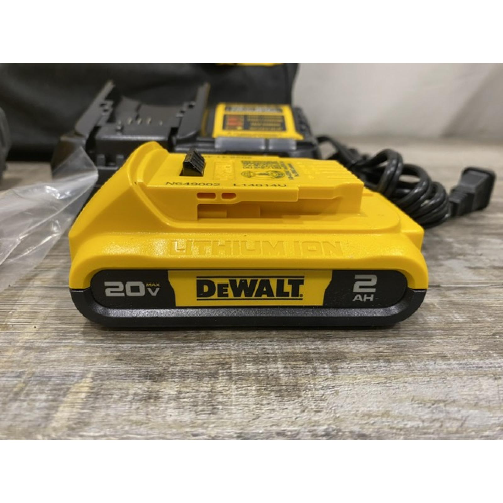 AS-IS DEWALT Atomic 20V Lithium-Ion Cordless Compact 1/2 in. Drill/Driver Kit