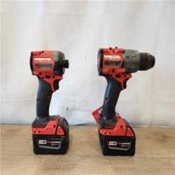 AS-IS- Milwaukee FUEL 18V Lithium-Ion Brushless Cordless Hammer Drill and Impact Driver Combo Kit