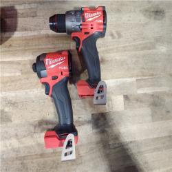 HOUSTON LOCATION - AS-IS Milwaukee FUEL 18V Lithium-Ion Brushless Cordless Hammer Drill and Impact Driver Combo Kit