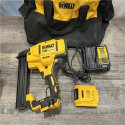 AS-IS DEWALT 20V MAX XR Lithium-Ion Cordless 18-Gauge Narrow Crown Stapler Kit