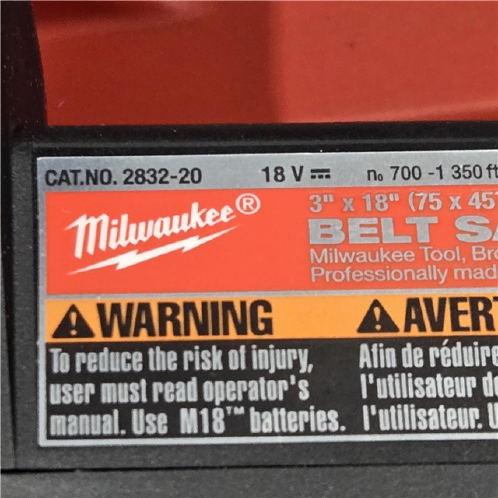 AS-IS Milwaukee M18 FUEL 18V Cordless Belt Sander (Tool-Only)
