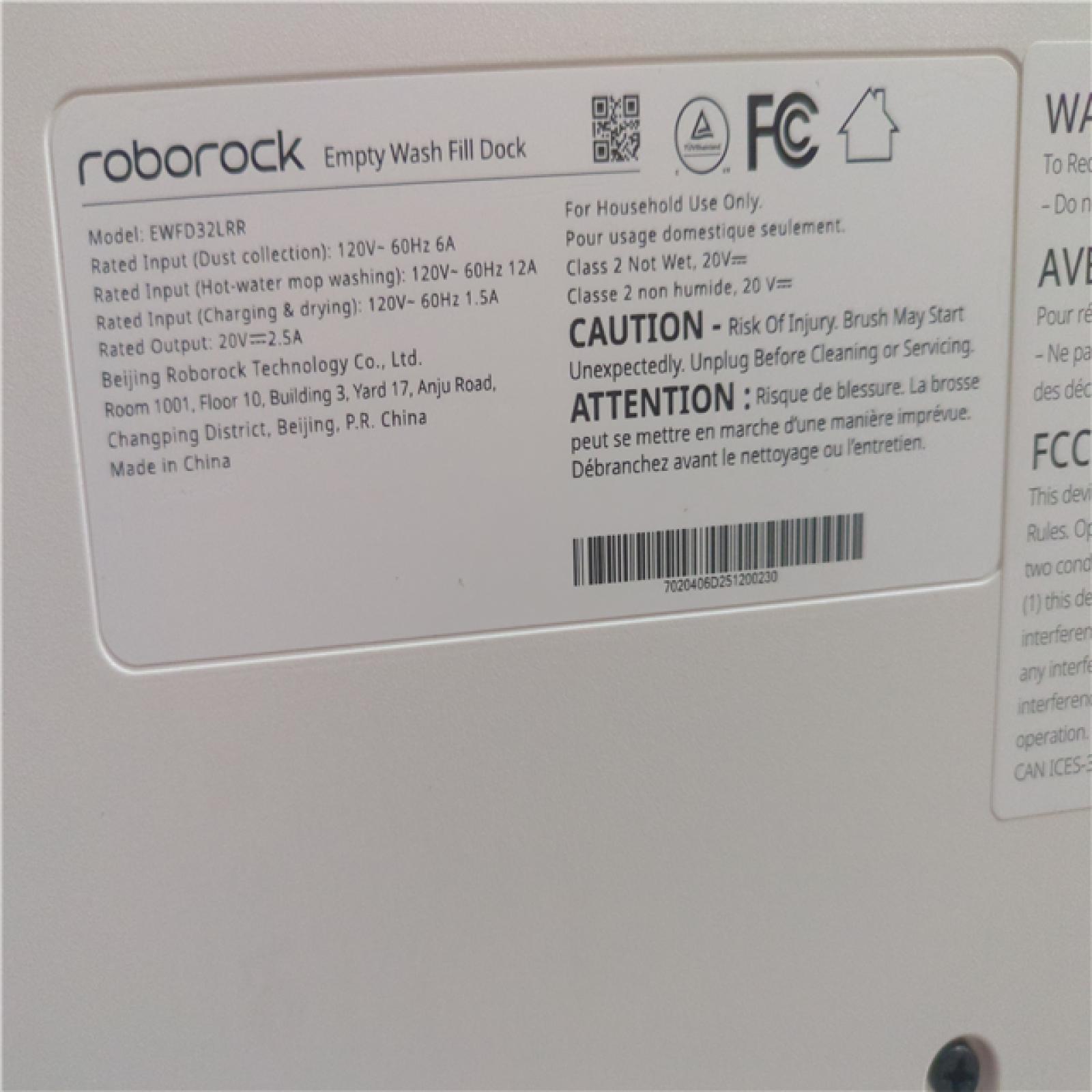 CALIFORNIA AS-IS ROBOROCK SAROS 10 (ROOMBA)