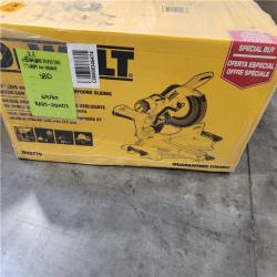 NEW- DeWalt 15 Amps 12 in. Corded Dual-Bevel Sliding Compound Miter Saw