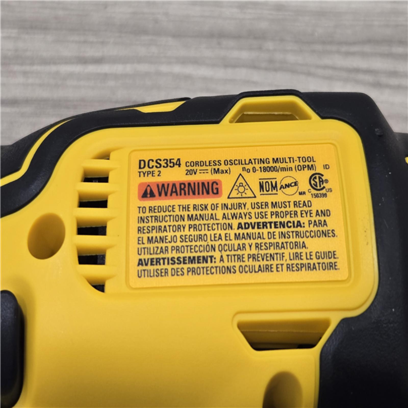 AS-IS DeWalt DCS354D1 20V Cordless Oscillating Multi-Tool Kit