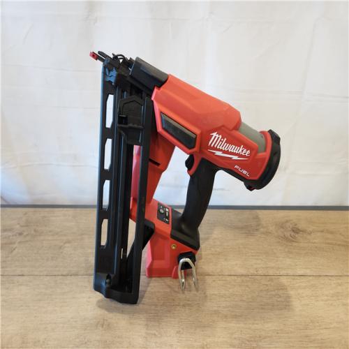 AS-IS- Milwaukee  FUEL 18-Volt Lithium-Ion Brushless Cordless Gen II 16-Gauge Angled Finish Nailer (Tool-Only)