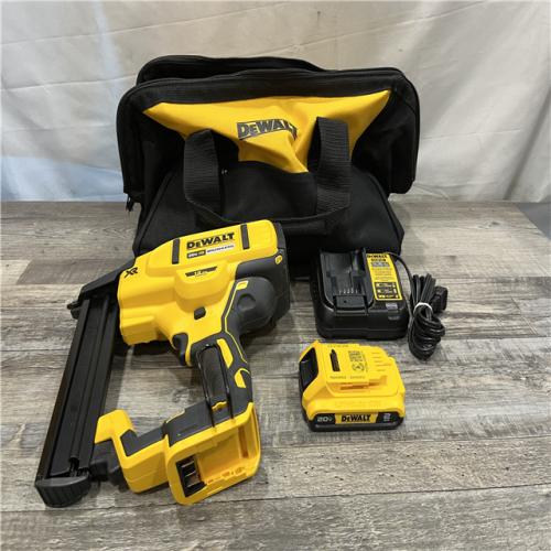 AS-IS DEWALT 20V MAX XR Lithium-Ion Cordless 18-Gauge Narrow Crown Stapler Kit