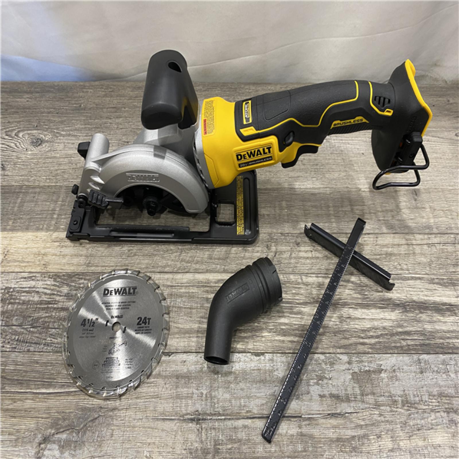 AS-IS DEWALT ATOMIC 20V MAX Cordless Brushless 4-1/2 in. Circular Saw (Tool Only)