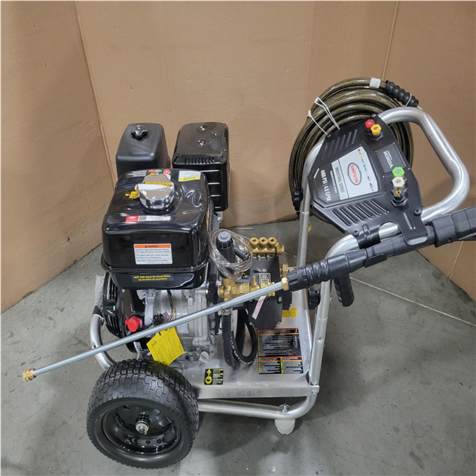 CALIFORNIA AS-IS SIMPSON 4400 PSI 4.0 GPM W/ HONDA GX 390 PRESSURE WASHER