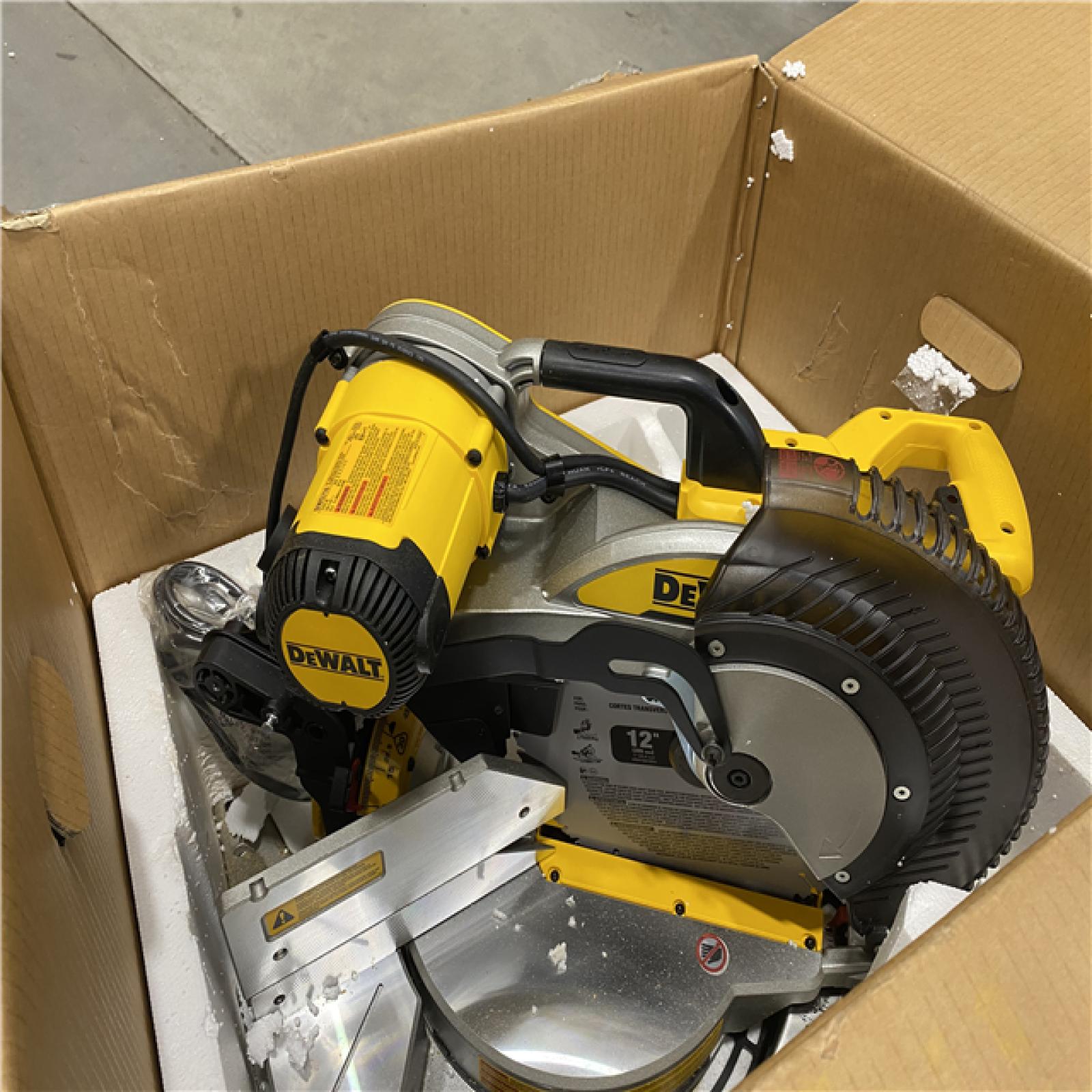 AS-IS DeWalt 15 Amp Corded 12 in. Compound Double Bevel Miter Saw